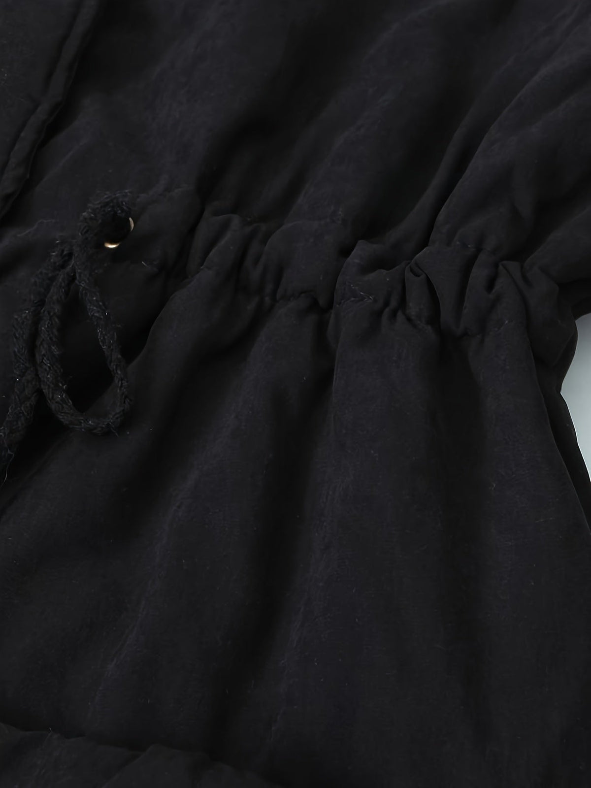 Black Hooded Coat