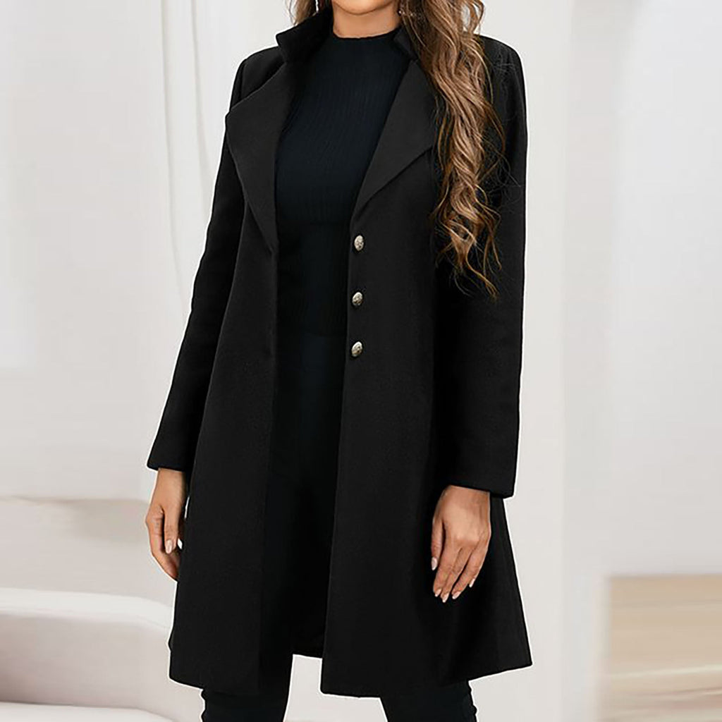 Tailored longline wool coat