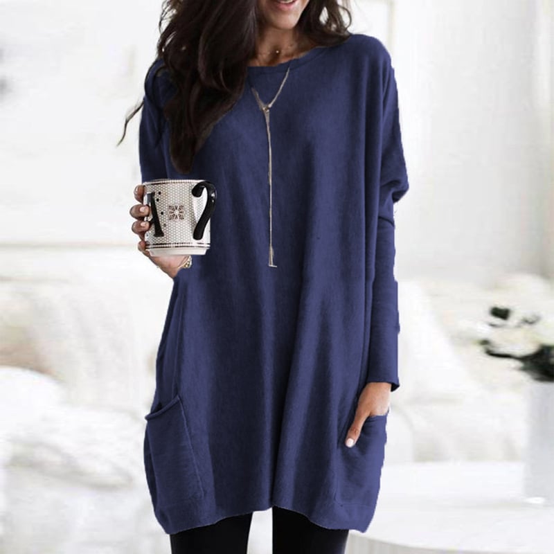 Purple Relaxed Pocket Tunic