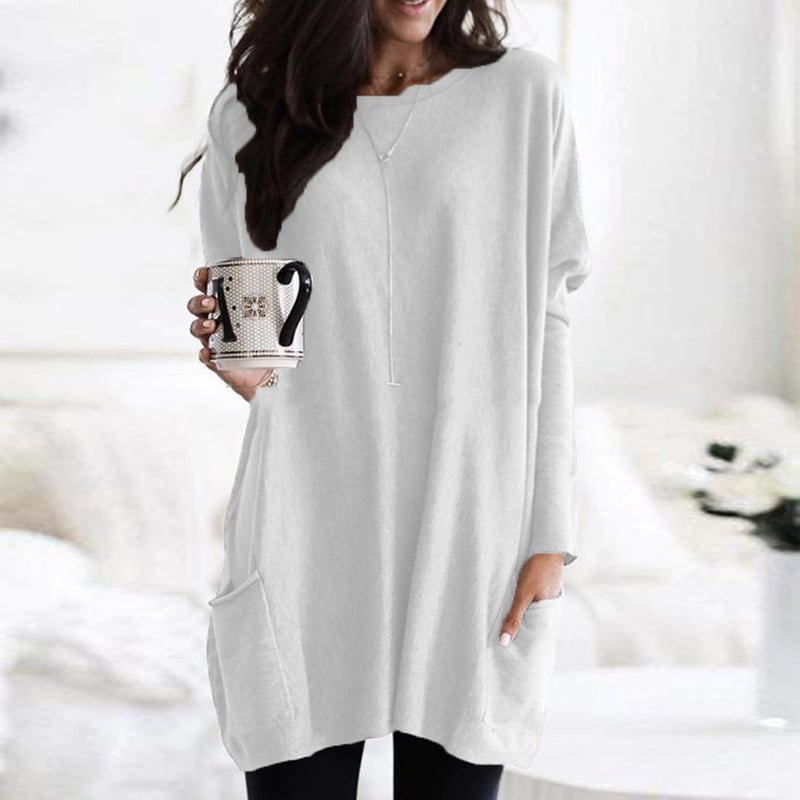 Purple Relaxed Pocket Tunic
