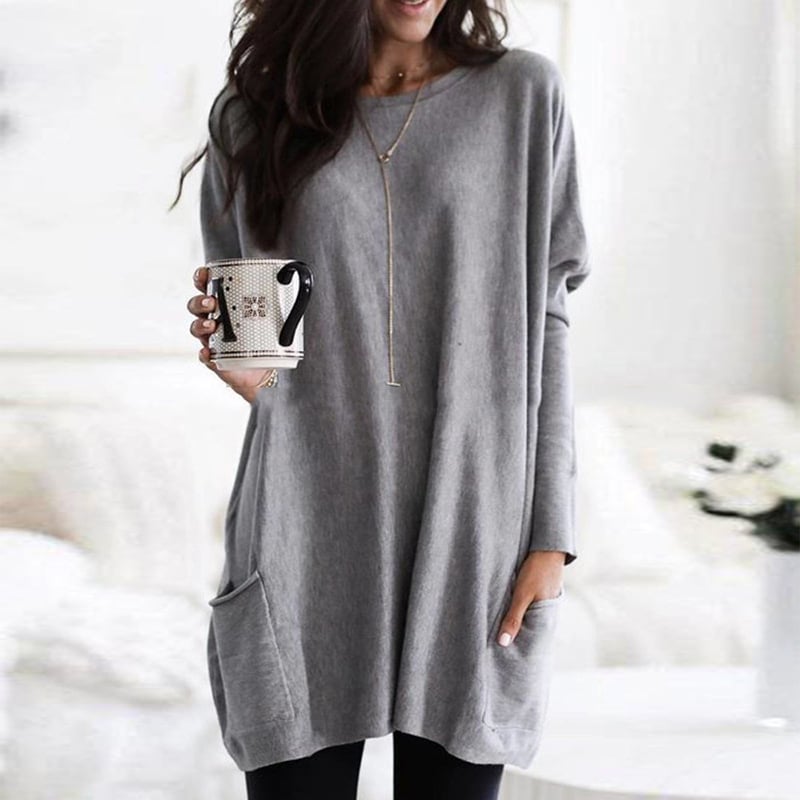 Purple Relaxed Pocket Tunic